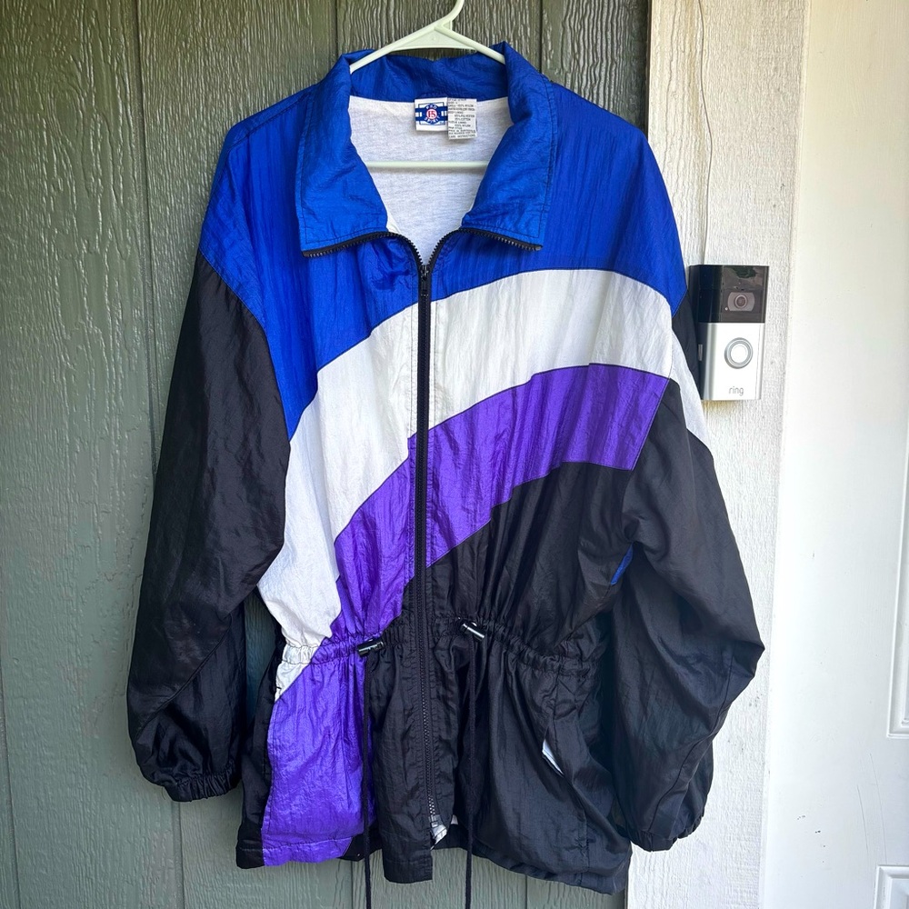 Pro Spirit Windbreaker Jacket | Men’s Large | Retro 90s Style Colorblock